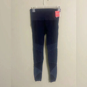SPANX Look at Me Now Seamless Moto Leggings INDIGO SKY Size S NWT New